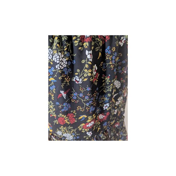 Madewell Floral Peplum Blouse Size Small Long Sleeves - Picture 7 of 15